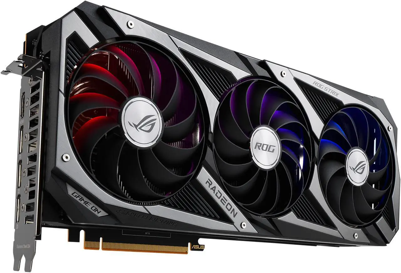 Alt view image 2 of 13 - ASUS ROG STRIX Radeon RX 6800 16GB GDDR6 PCI Express 4.0 CrossFireX Support Graphics Card ROG-STRIX-RX6800-O16G-GAMING