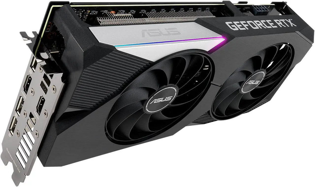 Alt view image 4 of 12 - ASUS Dual GeForce RTX 3060 Ti 8GB GDDR6 PCI Express 4.0 Graphics Card DUAL-RTX3060TI-8G