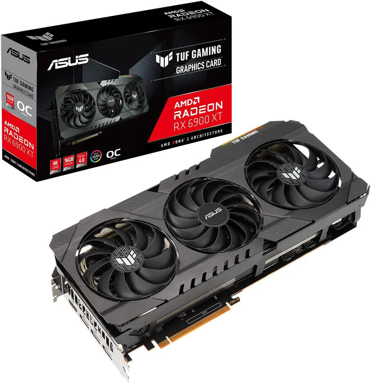 Alt view image 13 of 14 - ASUS TUF Gaming Radeon RX 6900 XT 16GB GDDR6 PCI Express 4.0 CrossFireX Support Graphics Card TUF-RX6900XT-O16G-GAMING