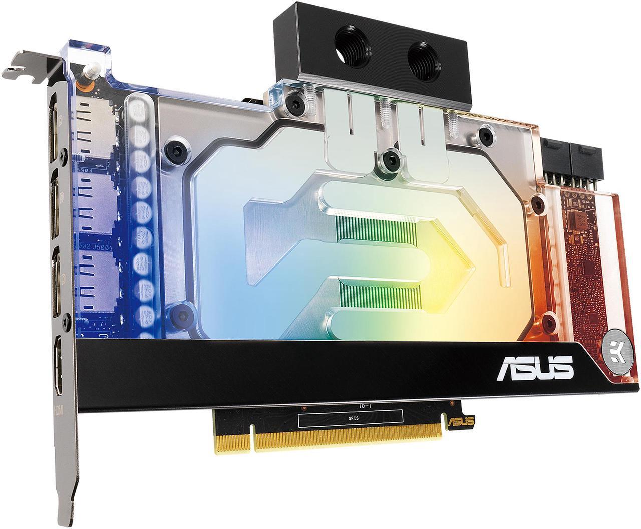 Alt view image 8 of 18 - ASUS EKWB GeForce RTX 3080 10GB GDDR6X (PCIe 4.0, 10GB GDDR6X Memory, HDMI 2.1, DisplayPort 1.4a, Auto-Extreme Technology, Protective Backplate, Single-slot Design, and EK Water Block), RTX3080-10G-EK