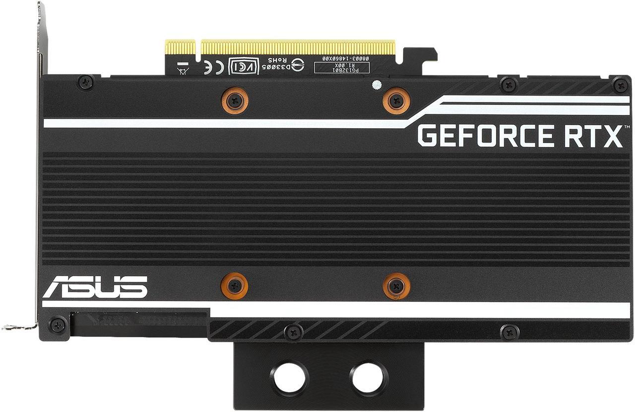 Alt view image 16 of 18 - ASUS EKWB GeForce RTX 3080 10GB GDDR6X (PCIe 4.0, 10GB GDDR6X Memory, HDMI 2.1, DisplayPort 1.4a, Auto-Extreme Technology, Protective Backplate, Single-slot Design, and EK Water Block), RTX3080-10G-EK