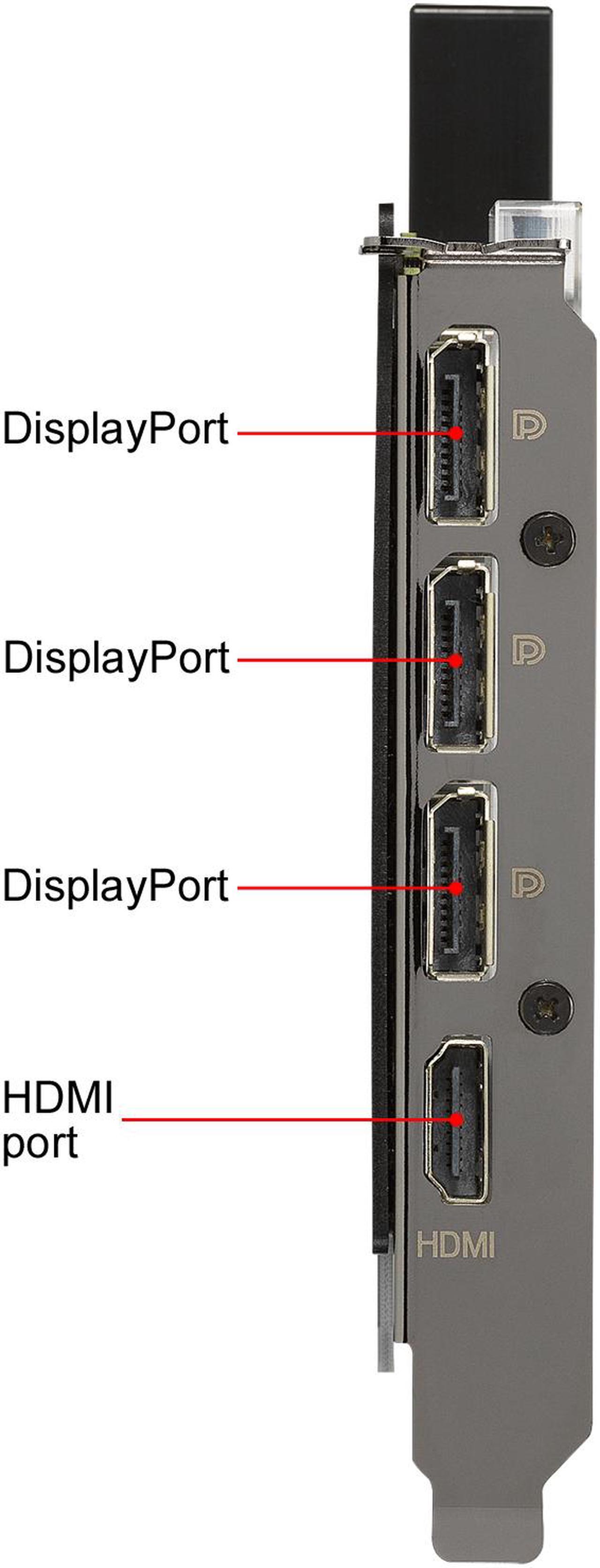 Alt view image 6 of 18 - ASUS EKWB GeForce RTX 3080 10GB GDDR6X (PCIe 4.0, 10GB GDDR6X Memory, HDMI 2.1, DisplayPort 1.4a, Auto-Extreme Technology, Protective Backplate, Single-slot Design, and EK Water Block), RTX3080-10G-EK