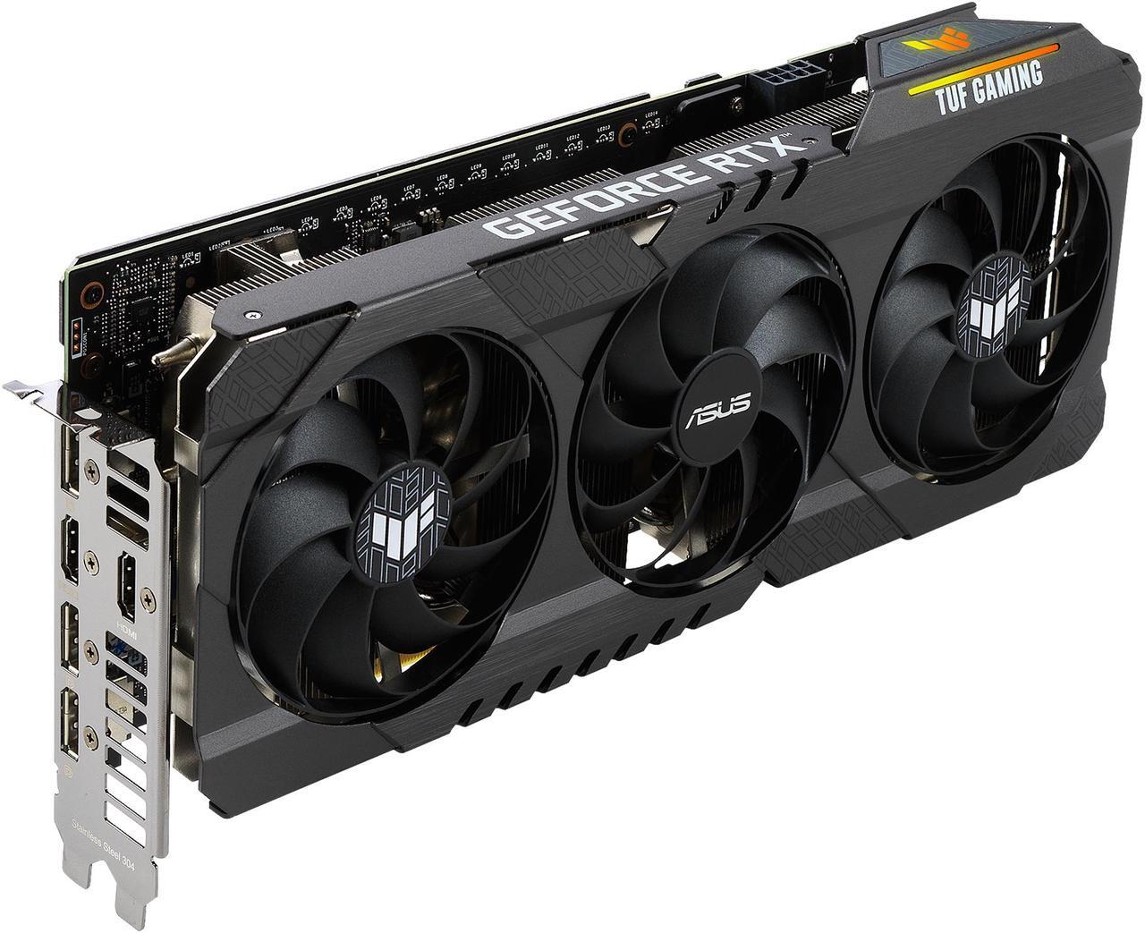 Alt view image 4 of 11 - ASUS TUF Gaming GeForce RTX 3060 12GB GDDR6 PCI Express 4.0 Graphics Card TUF-RTX3060-O12G-GAMING