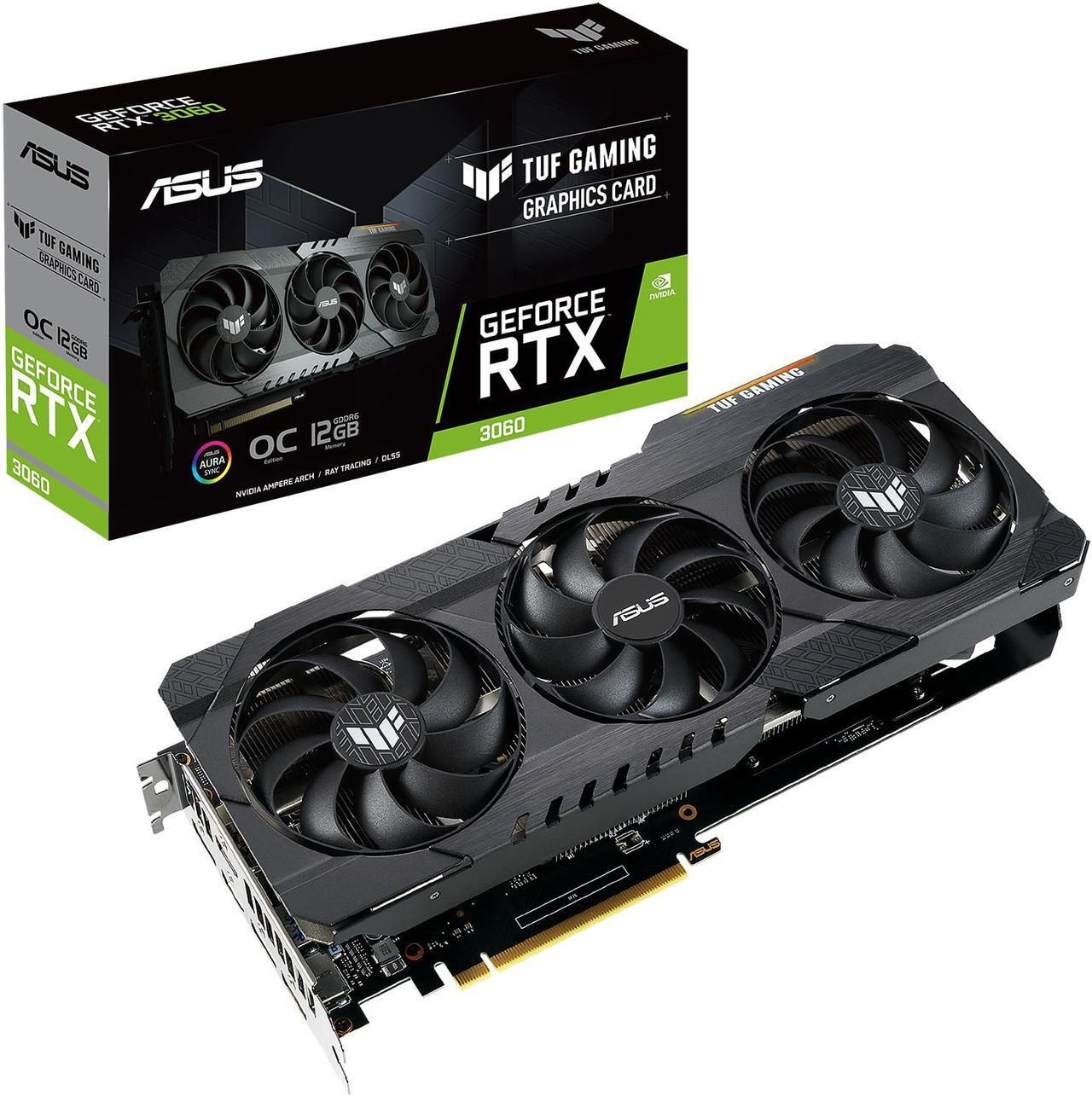 Alt view image 10 of 11 - ASUS TUF Gaming GeForce RTX 3060 12GB GDDR6 PCI Express 4.0 Graphics Card TUF-RTX3060-O12G-GAMING