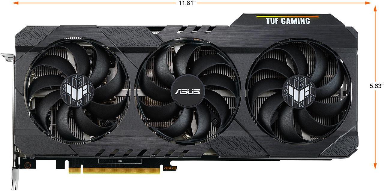 Alt view image 3 of 11 - ASUS TUF Gaming GeForce RTX 3060 12GB GDDR6 PCI Express 4.0 Graphics Card TUF-RTX3060-O12G-GAMING