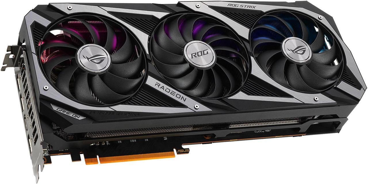 Alt view image 8 of 15 - ASUS ROG STRIX Radeon RX 6700 XT OC Edition Gaming Graphics Card (AMD RDNA 2, PCIe 4.0, 12GB GDDR6, HDMI 2.1, DisplayPort 1.4a, Axial-tech Fan Design, 2.9-slot, Super Alloy Power II, GPU Tweak II) - ROG-STRIX-RX6700XT-O12G-GAMING