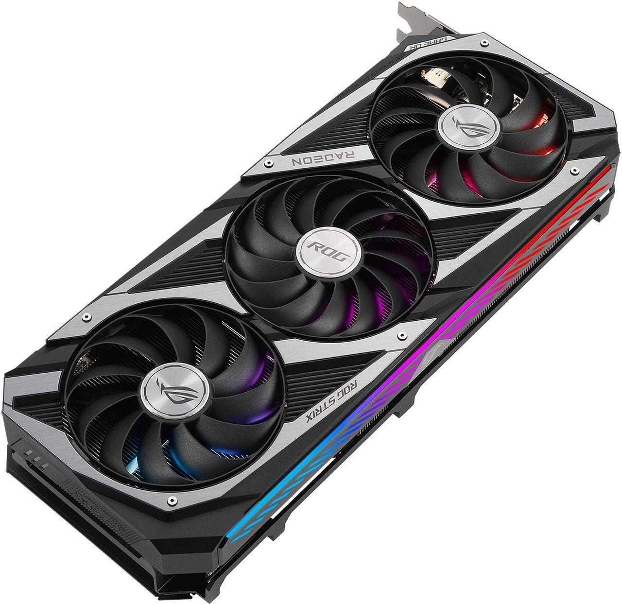 Alt view image 9 of 15 - ASUS ROG STRIX Radeon RX 6700 XT OC Edition Gaming Graphics Card (AMD RDNA 2, PCIe 4.0, 12GB GDDR6, HDMI 2.1, DisplayPort 1.4a, Axial-tech Fan Design, 2.9-slot, Super Alloy Power II, GPU Tweak II) - ROG-STRIX-RX6700XT-O12G-GAMING