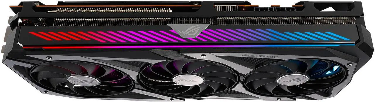 Alt view image 11 of 15 - ASUS ROG STRIX Radeon RX 6700 XT OC Edition Gaming Graphics Card (AMD RDNA 2, PCIe 4.0, 12GB GDDR6, HDMI 2.1, DisplayPort 1.4a, Axial-tech Fan Design, 2.9-slot, Super Alloy Power II, GPU Tweak II) - ROG-STRIX-RX6700XT-O12G-GAMING