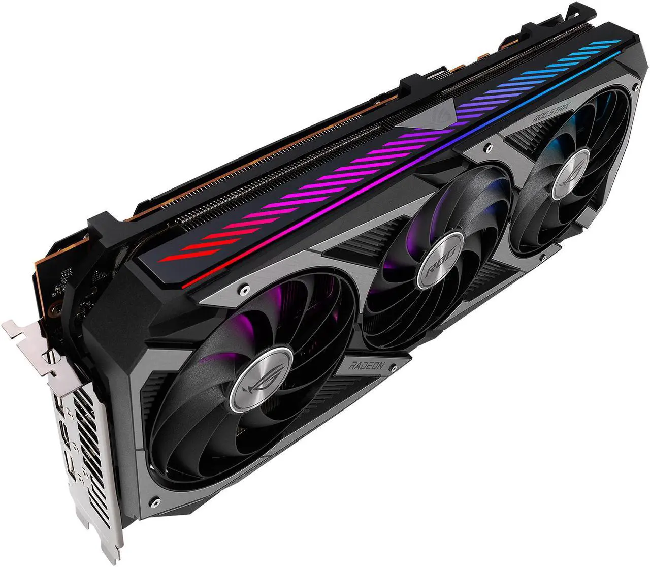 Alt view image 10 of 15 - ASUS ROG STRIX Radeon RX 6700 XT OC Edition Gaming Graphics Card (AMD RDNA 2, PCIe 4.0, 12GB GDDR6, HDMI 2.1, DisplayPort 1.4a, Axial-tech Fan Design, 2.9-slot, Super Alloy Power II, GPU Tweak II) - ROG-STRIX-RX6700XT-O12G-GAMING