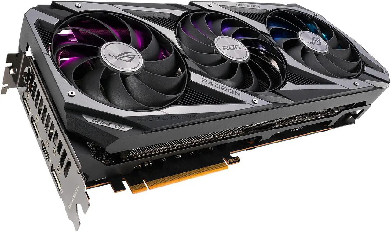 Alt view image 7 of 15 - ASUS ROG STRIX Radeon RX 6700 XT OC Edition Gaming Graphics Card (AMD RDNA 2, PCIe 4.0, 12GB GDDR6, HDMI 2.1, DisplayPort 1.4a, Axial-tech Fan Design, 2.9-slot, Super Alloy Power II, GPU Tweak II) - ROG-STRIX-RX6700XT-O12G-GAMING