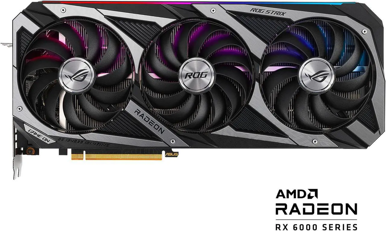 Main image of ASUS ROG STRIX Radeon RX 6700 XT OC Edition Gaming Graphics Card (AMD RDNA 2, PCIe 4.0, 12GB GDDR6, HDMI 2.1, DisplayPort 1.4a, Axial-tech Fan Design, 2.9-slot, Super Alloy Power II, GPU Tweak II) - ROG-STRIX-RX6700XT-O12G-GAMING