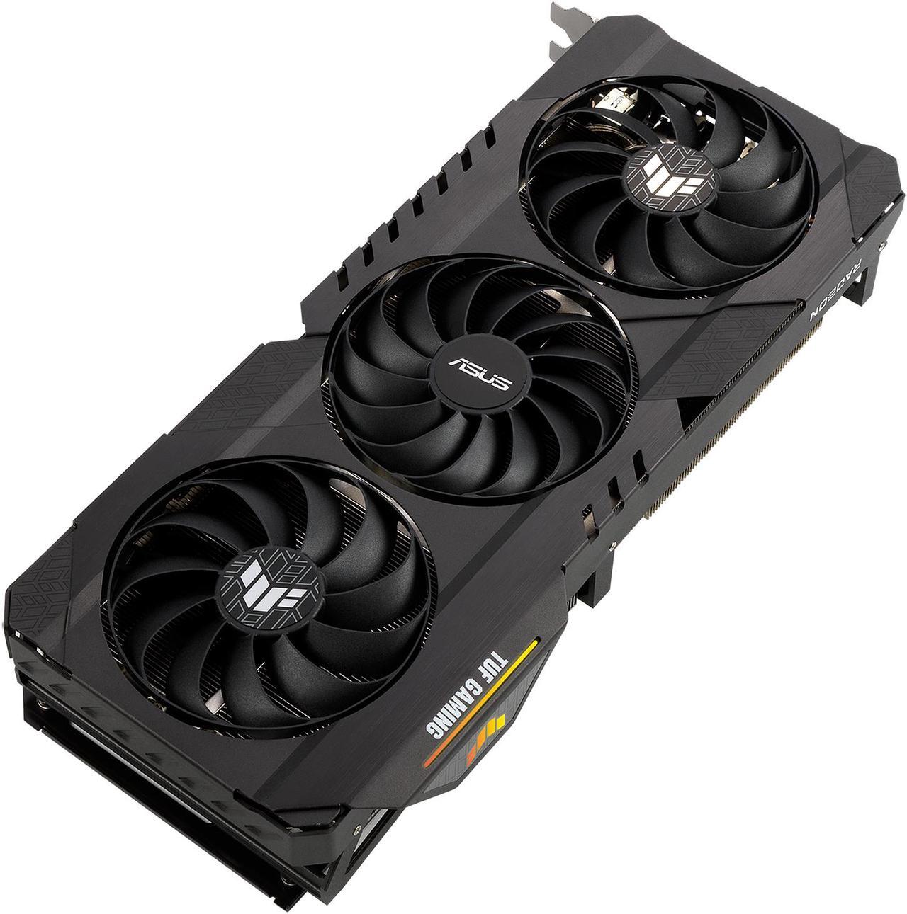 Alt view image 8 of 17 - ASUS TUF Gaming Radeon RX 6700 XT OC Edition Graphics Card (AMD RDNA 2, PCIe 4.0, 12GB GDDR6, HDMI 2.1, DisplayPort 1.4a, Dual Ball Fan Bearings, All-aluminum Shroud, Reinforced Frame, GPU Tweak II) - TUF-RX6700XT-O12G-GAMING