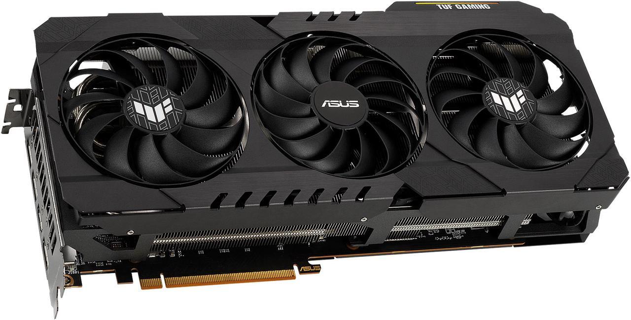 Alt view image 7 of 17 - ASUS TUF Gaming Radeon RX 6700 XT OC Edition Graphics Card (AMD RDNA 2, PCIe 4.0, 12GB GDDR6, HDMI 2.1, DisplayPort 1.4a, Dual Ball Fan Bearings, All-aluminum Shroud, Reinforced Frame, GPU Tweak II) - TUF-RX6700XT-O12G-GAMING