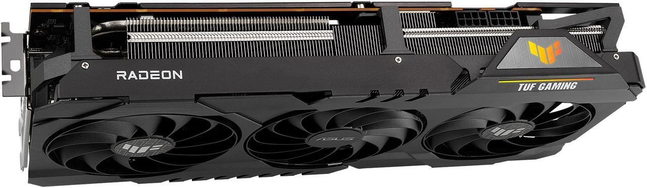 Alt view image 9 of 17 - ASUS TUF Gaming Radeon RX 6700 XT OC Edition Graphics Card (AMD RDNA 2, PCIe 4.0, 12GB GDDR6, HDMI 2.1, DisplayPort 1.4a, Dual Ball Fan Bearings, All-aluminum Shroud, Reinforced Frame, GPU Tweak II) - TUF-RX6700XT-O12G-GAMING