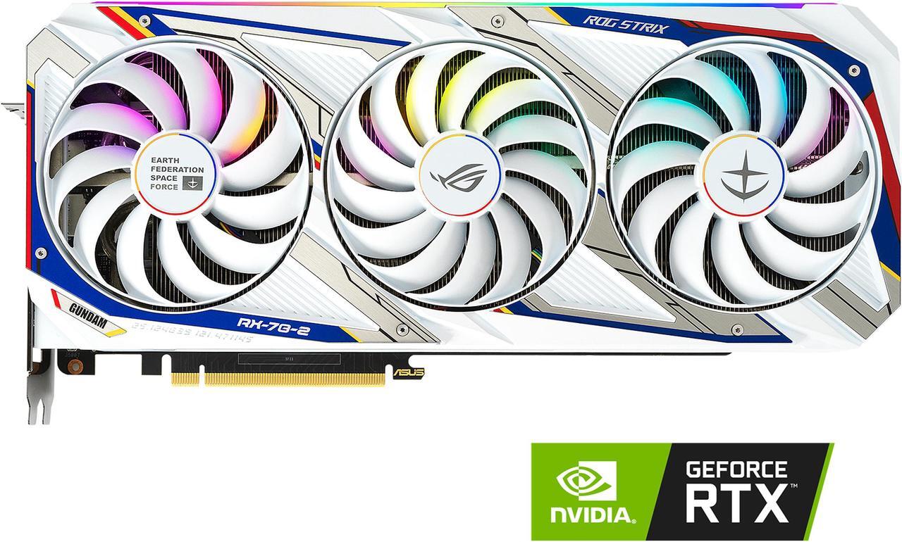 Main image of ASUS ROG STRIX NVIDIA GeForce RTX 3080 GUNDAM EDITION Graphics Card (Limited Edition, PCIe 4.0, 10GB GDDR6X, HDMI 2.1, DisplayPort 1.4a, Axial-tech Fan Design, 2.9-slot, Super Alloy Power II)