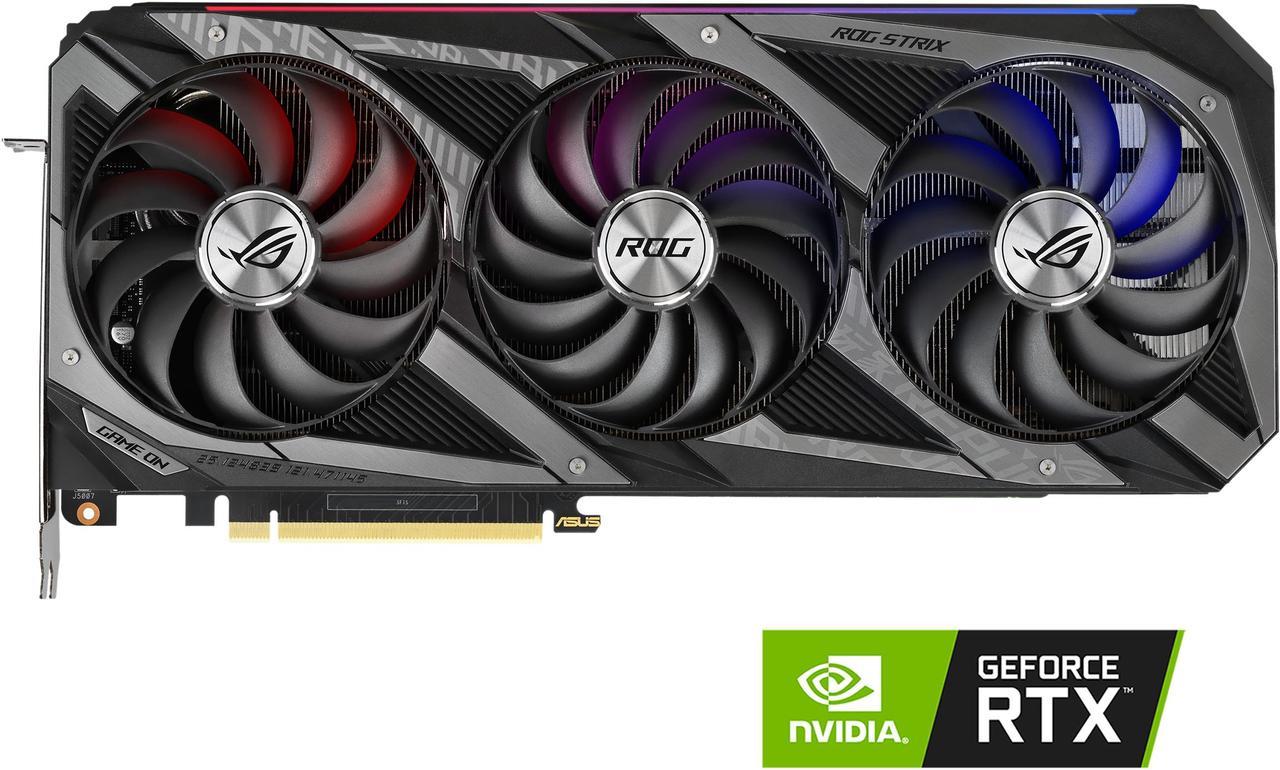 ASUS ROG Strix NVIDIA GeForce RTX 3080 Ti OC Edition Gaming Graphics Card (PCIe 4.0, 12GB GDDR6X, HDMI 2.1, Axial-tech Fan Design, 2.9-Slot, Super Alloy Power II, ASUS Auto-Extreme Technology)