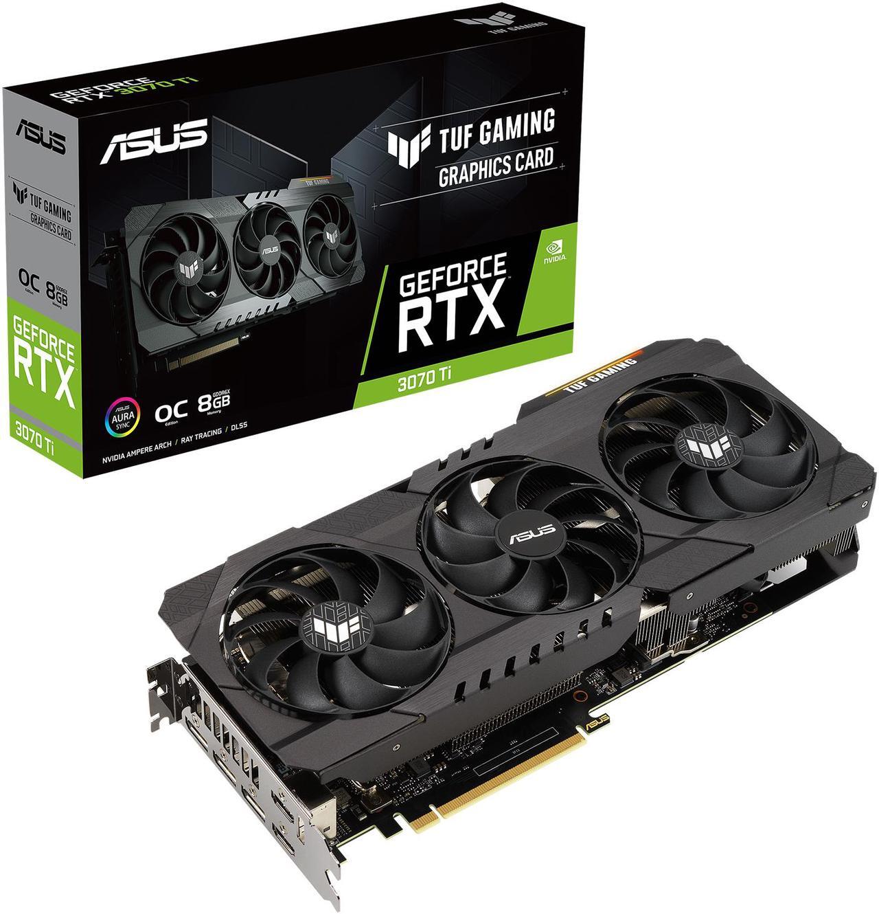 Alt view image 13 of 14 - ASUS TUF Gaming GeForce RTX 3070 Ti 8GB GDDR6X PCI Express 4.0 Graphics Card TUF-RTX3070TI-O8G-GAMING