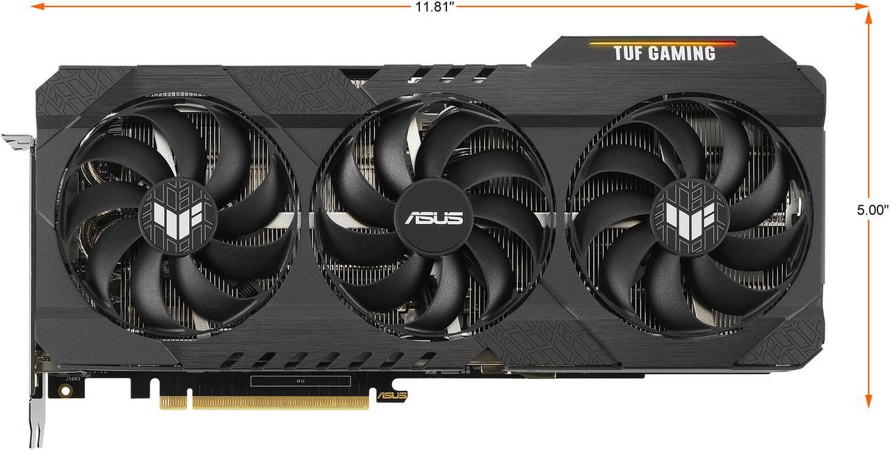 Alt view image 3 of 14 - ASUS TUF Gaming GeForce RTX 3070 Ti 8GB GDDR6X PCI Express 4.0 Graphics Card TUF-RTX3070TI-O8G-GAMING