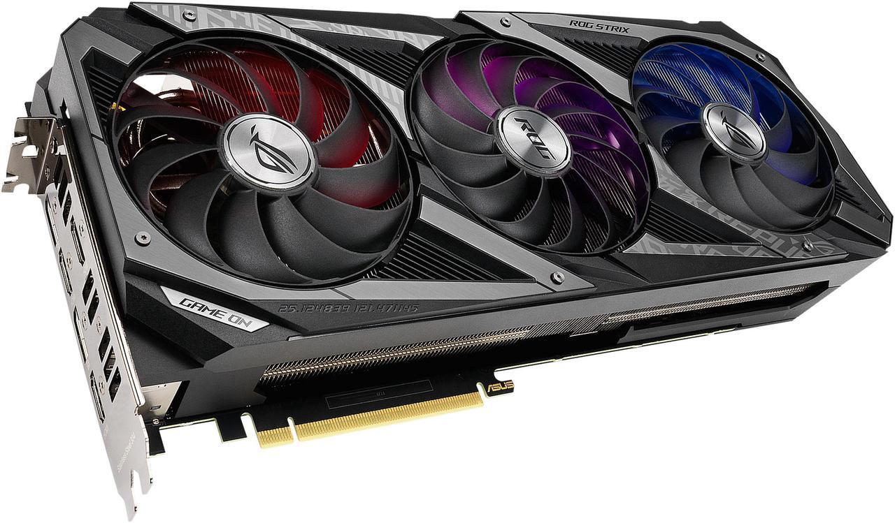 Alt view image 4 of 15 - ASUS ROG Strix GeForce RTX 3070 V2 OC Edition 8GB GDDR6 PCI Express 4.0 Video Card ROG-STRIX-RTX3070-O8G-V2-GAMING (LHR)
