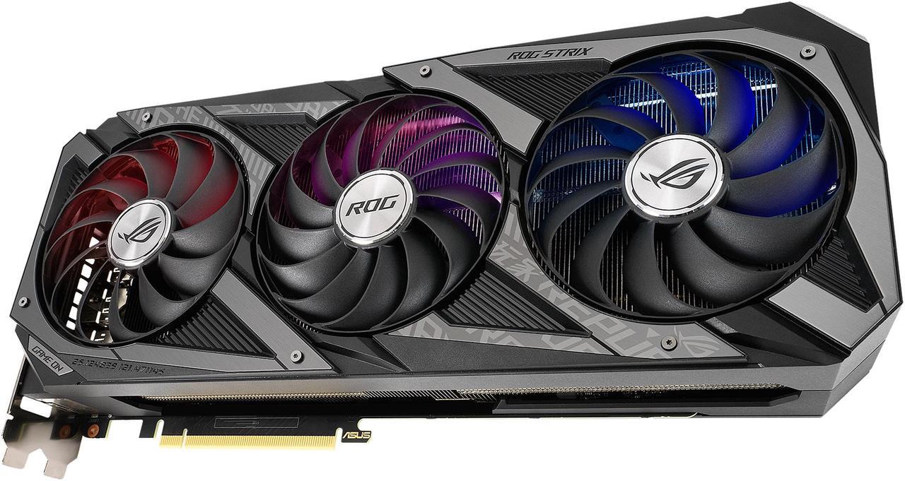Alt view image 10 of 15 - ASUS ROG Strix GeForce RTX 3070 V2 OC Edition 8GB GDDR6 PCI Express 4.0 Video Card ROG-STRIX-RTX3070-O8G-V2-GAMING (LHR)