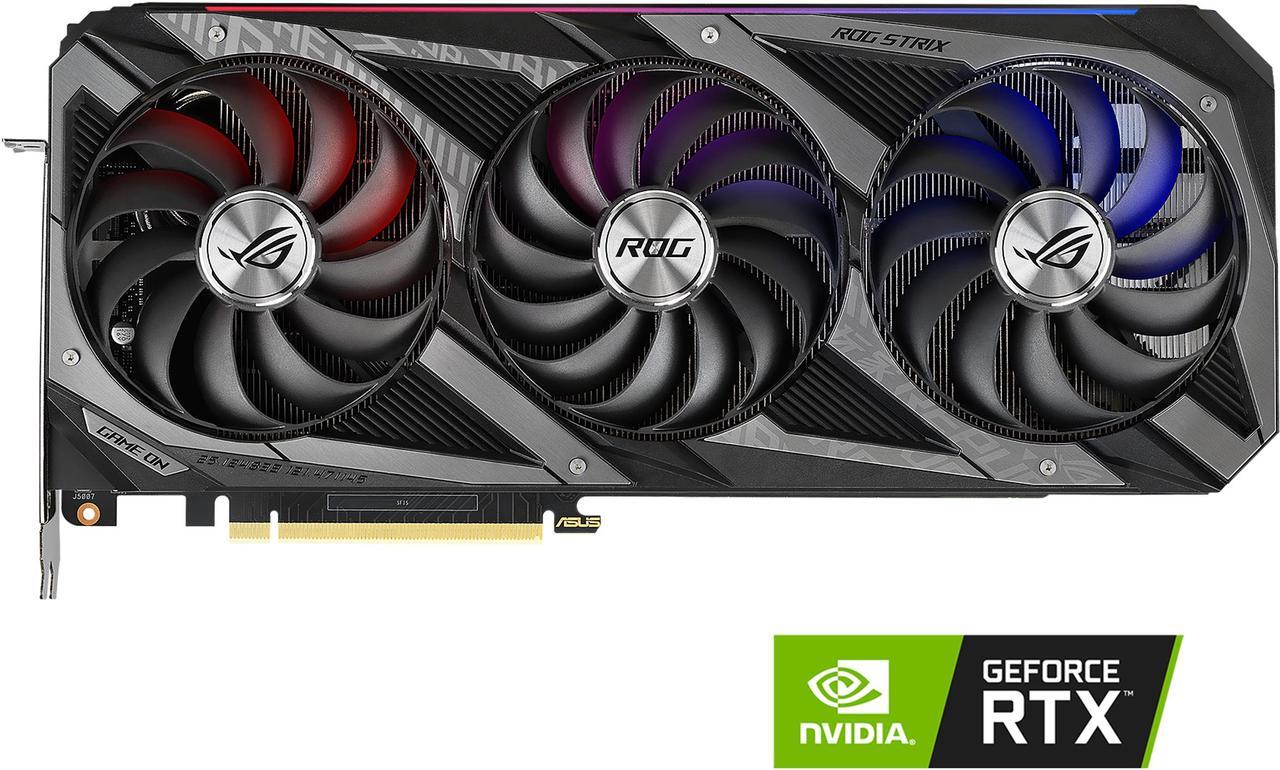 Main image of ASUS ROG Strix GeForce RTX 3070 V2 OC Edition 8GB GDDR6 PCI Express 4.0 Video Card ROG-STRIX-RTX3070-O8G-V2-GAMING (LHR)