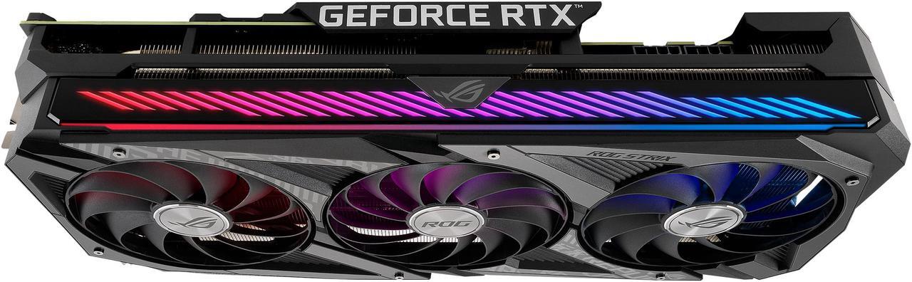 Alt view image 12 of 15 - ASUS ROG Strix GeForce RTX 3070 V2 OC Edition 8GB GDDR6 PCI Express 4.0 Video Card ROG-STRIX-RTX3070-O8G-V2-GAMING (LHR)