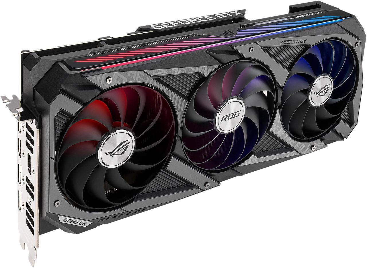 Alt view image 6 of 15 - ASUS ROG Strix GeForce RTX 3070 V2 OC Edition 8GB GDDR6 PCI Express 4.0 Video Card ROG-STRIX-RTX3070-O8G-V2-GAMING (LHR)