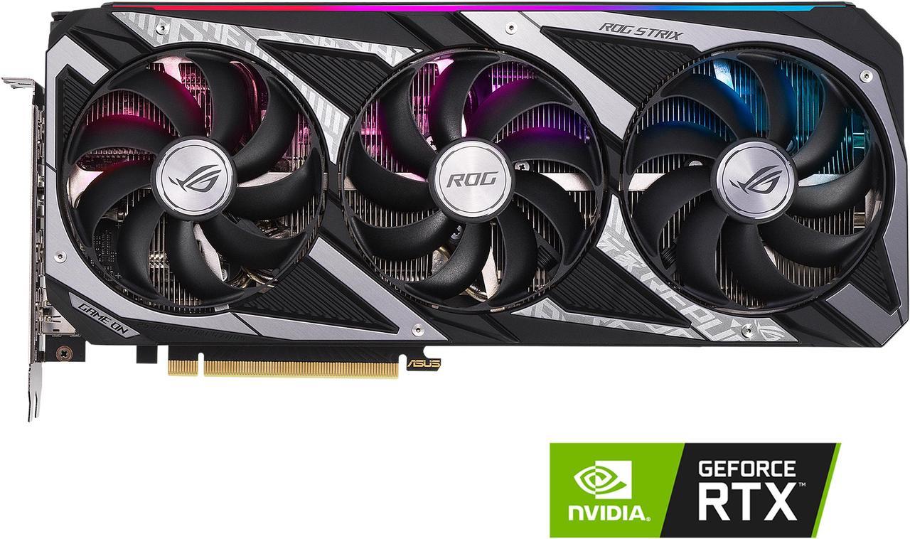 ASUS ROG Strix GeForce RTX 3060 12GB GDDR6 PCI Express 4.0 Video Card ROG-STRIX-RTX3060-O12G-V2-GAMING