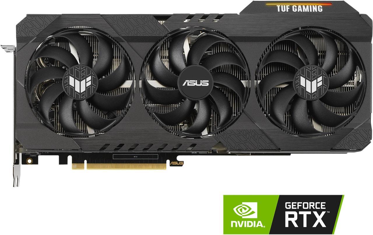 ASUS TUF Gaming NVIDIA GeForce RTX 3080 V2 OC Edition Graphics Card (PCIe 4.0, 10GB GDDR6X, LHR, HDMI 2.1, DisplayPort 1.4a, Dual Ball Fan Bearings, Military-grade Certification, GPU Tweak II)