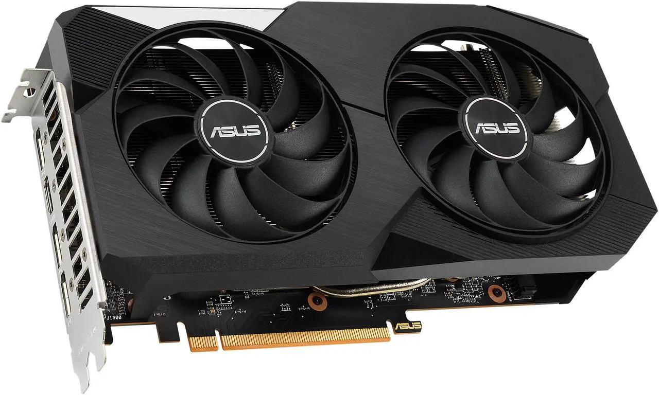 Alt view image 3 of 11 - ASUS Dual Radeon RX 6600 XT 8GB GDDR6 PCI Express 4.0 CrossFireX Support ATX Graphics Card DUAL-RX6600XT-O8G
