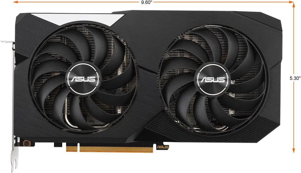 Alt view image 2 of 11 - ASUS Dual Radeon RX 6600 XT 8GB GDDR6 PCI Express 4.0 CrossFireX Support ATX Graphics Card DUAL-RX6600XT-O8G