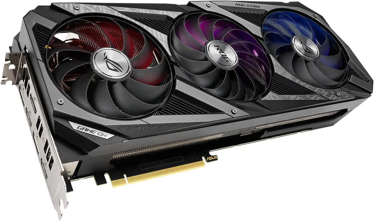Alt view image 7 of 16 - ASUS ROG Strix NVIDIA GeForce RTX 3060 Ti V2 OC Edition Gaming Graphics Card (PCIe 4.0, 8GB GDDR6, LHR, HDMI 2.1, DisplayPort 1.4a, Axial-tech Fan Design, 2.9-slot, Super Alloy Power II, GPU Tweak II) ROG-STRIX-RTX3060TI-O8G-V2-GAMING
