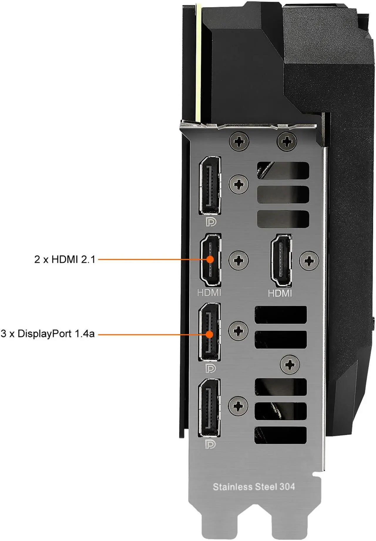 Alt view image 9 of 16 - ASUS ROG Strix NVIDIA GeForce RTX 3060 Ti V2 OC Edition Gaming Graphics Card (PCIe 4.0, 8GB GDDR6, LHR, HDMI 2.1, DisplayPort 1.4a, Axial-tech Fan Design, 2.9-slot, Super Alloy Power II, GPU Tweak II) ROG-STRIX-RTX3060TI-O8G-V2-GAMING