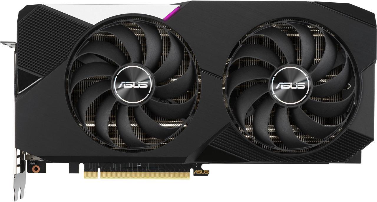 ASUS Dual NVIDIA GeForce RTX 3070 V2 OC Edition Gaming Graphics Card (PCIe 4.0, 8GB GDDR6, LHR, HDMI 2.1, DisplayPort 1.4a, Axial-tech Fan Design, Dual BIOS, Protective Backplate) DUAL-RTX3070-O8G-V2