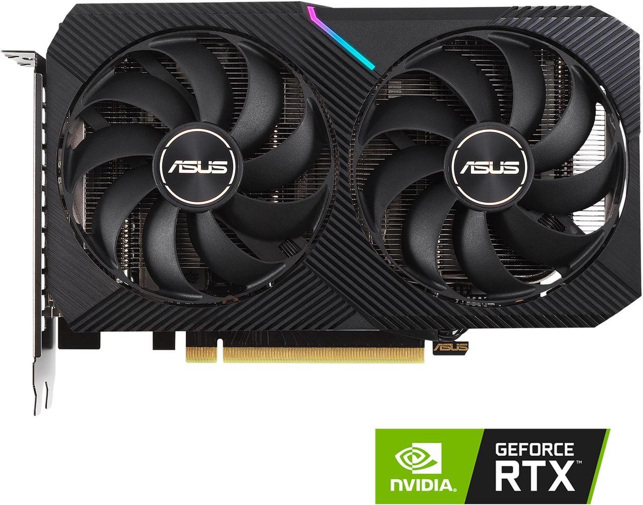 ASUS DUAL GeForce RTX 3060 Ti V2 MINI 8GB GDDR6 Video Card with LHR, DUAL-RTX3060TI-8G-MINI-V2