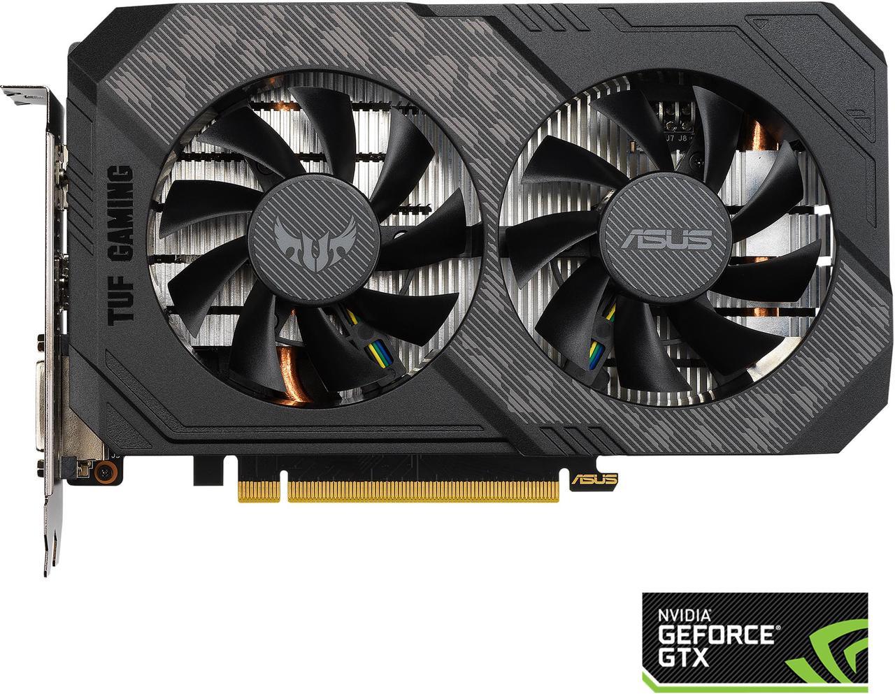 ASUS TUF Gaming GeForce GTX 1660 Ti EVO OC Edition 6GB GDDR6 PCI Express 3.0 Video Card TUF-GTX1660TI-O6G-EVO-GAMING