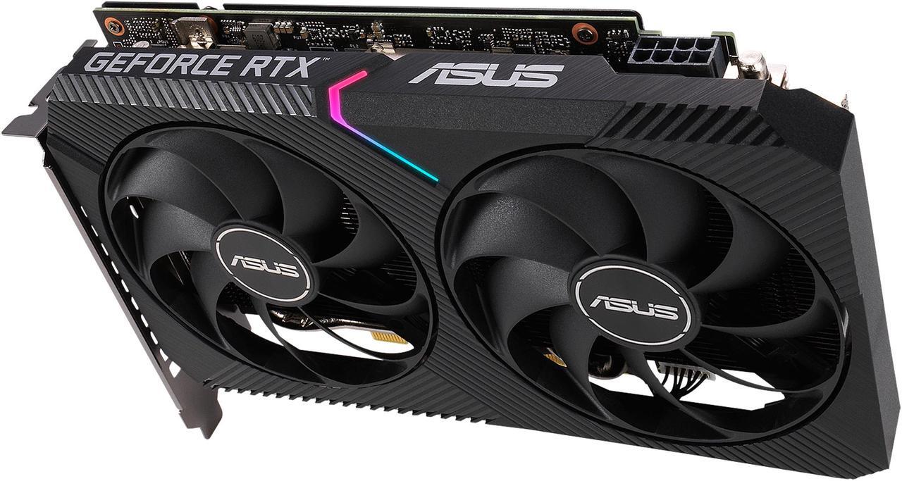 Alt view image 12 of 17 - ASUS Dual GeForce RTX 3060 Ti V2 MINI OC Edition 8GB GDDR6 PCI Express 4.0 Video Card DUAL-RTX3060TI-O8G-MINI-V2 (LHR)
