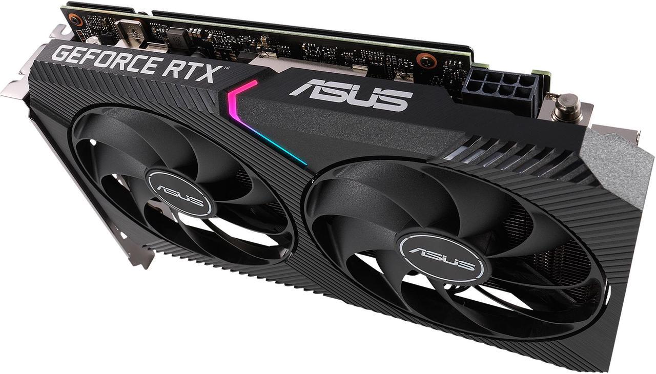Alt view image 14 of 17 - ASUS Dual GeForce RTX 3060 Ti V2 MINI OC Edition 8GB GDDR6 PCI Express 4.0 Video Card DUAL-RTX3060TI-O8G-MINI-V2 (LHR)