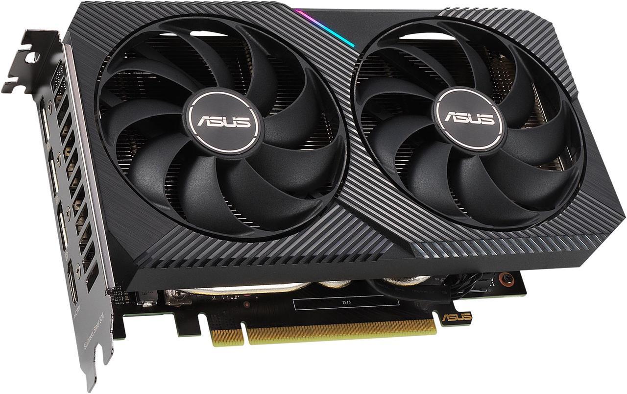 Alt view image 4 of 17 - ASUS Dual GeForce RTX 3060 Ti V2 MINI OC Edition 8GB GDDR6 PCI Express 4.0 Video Card DUAL-RTX3060TI-O8G-MINI-V2 (LHR)
