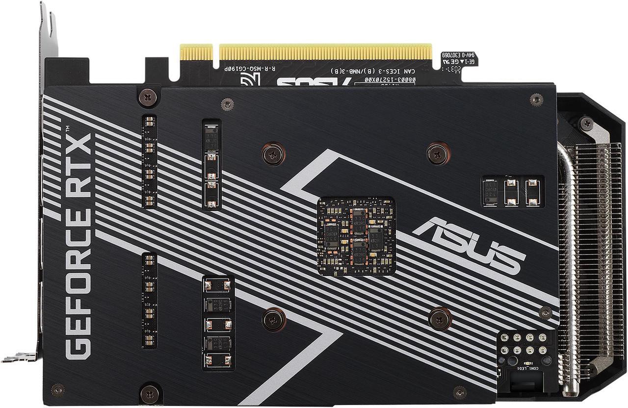 Alt view image 15 of 17 - ASUS Dual GeForce RTX 3060 Ti V2 MINI OC Edition 8GB GDDR6 PCI Express 4.0 Video Card DUAL-RTX3060TI-O8G-MINI-V2 (LHR)