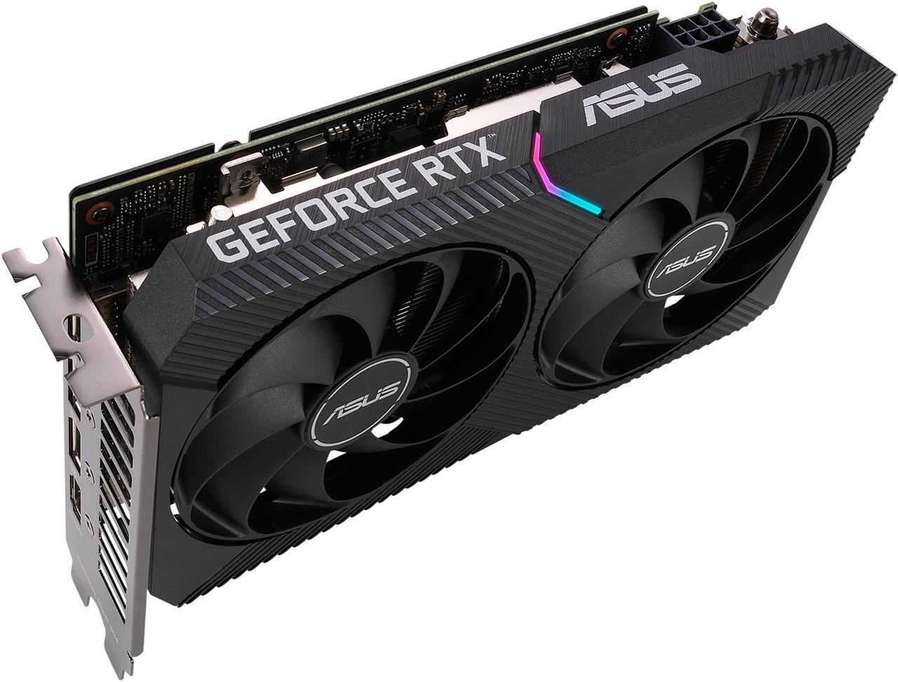 Alt view image 7 of 17 - ASUS Dual GeForce RTX 3060 Ti V2 MINI OC Edition 8GB GDDR6 PCI Express 4.0 Video Card DUAL-RTX3060TI-O8G-MINI-V2 (LHR)