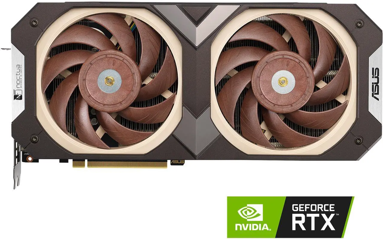 Alt view image 2 of 16 - ASUS Noctua OC Edition GeForce RTX 3070 8GB GDDR6 PCI Express 4.0 Video Card RTX3070-O8G-NOCTUA (LHR)
