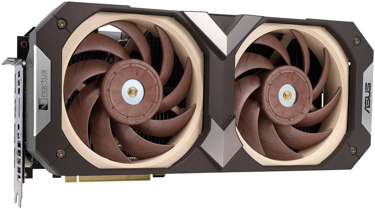 Alt view image 4 of 16 - ASUS Noctua OC Edition GeForce RTX 3070 8GB GDDR6 PCI Express 4.0 Video Card RTX3070-O8G-NOCTUA (LHR)