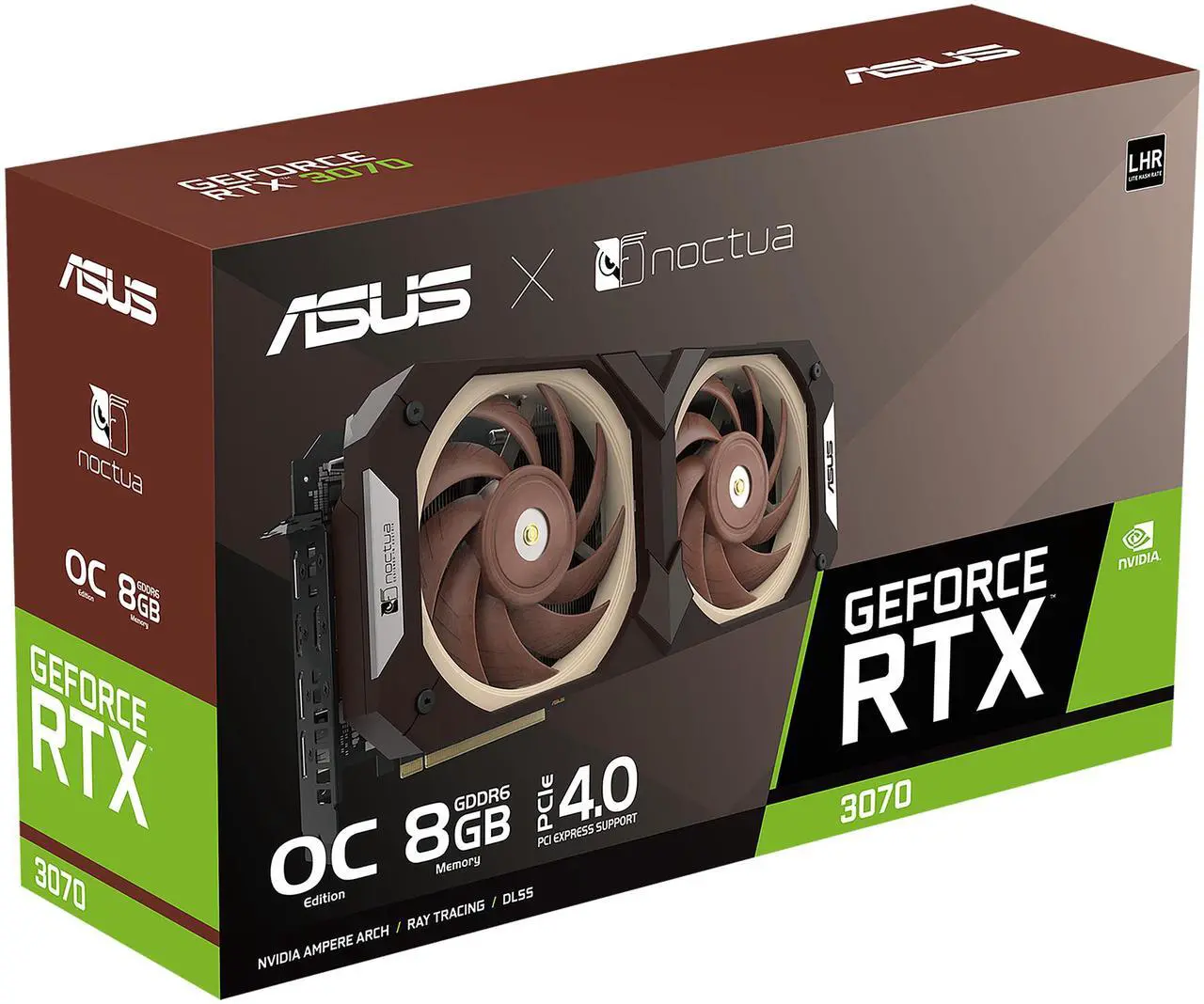 Alt view image 16 of 16 - ASUS Noctua OC Edition GeForce RTX 3070 8GB GDDR6 PCI Express 4.0 Video Card RTX3070-O8G-NOCTUA (LHR)