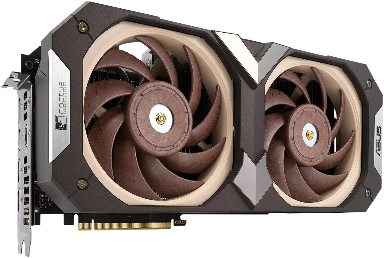 Alt view image 8 of 16 - ASUS Noctua OC Edition GeForce RTX 3070 8GB GDDR6 PCI Express 4.0 Video Card RTX3070-O8G-NOCTUA (LHR)