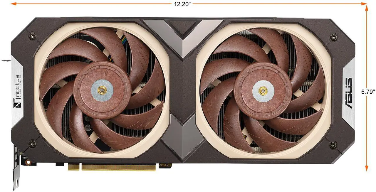 Alt view image 3 of 16 - ASUS Noctua OC Edition GeForce RTX 3070 8GB GDDR6 PCI Express 4.0 Video Card RTX3070-O8G-NOCTUA (LHR)