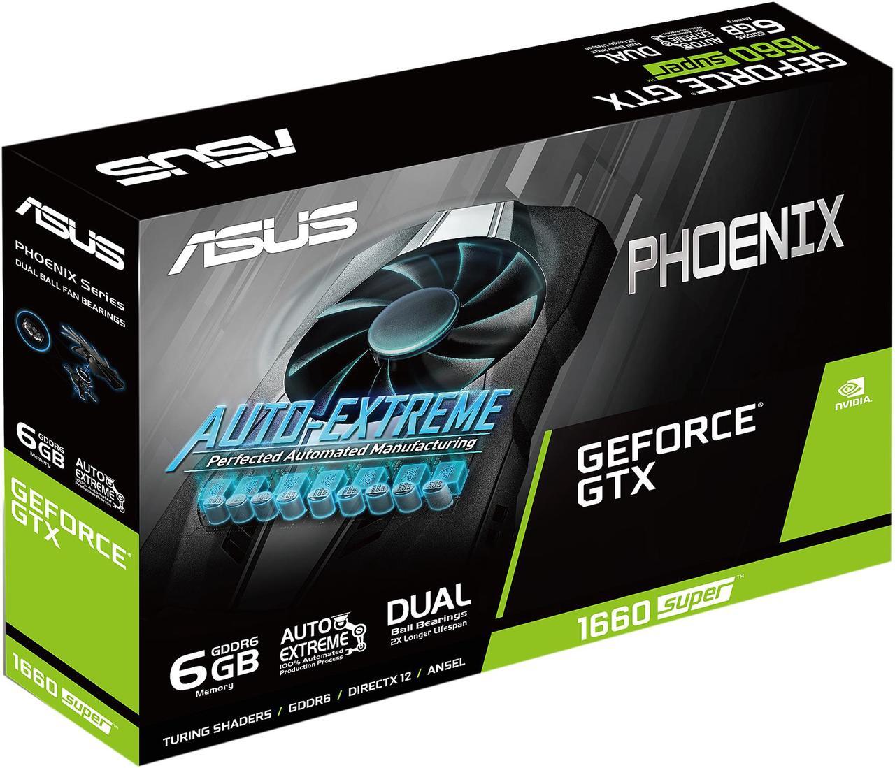 Alt view image 9 of 9 - ASUS Phoenix GeForce GTX 1660 SUPER 6GB GDDR6 PCI Express 3.0 Graphics Card PH-GTX1660S-6G