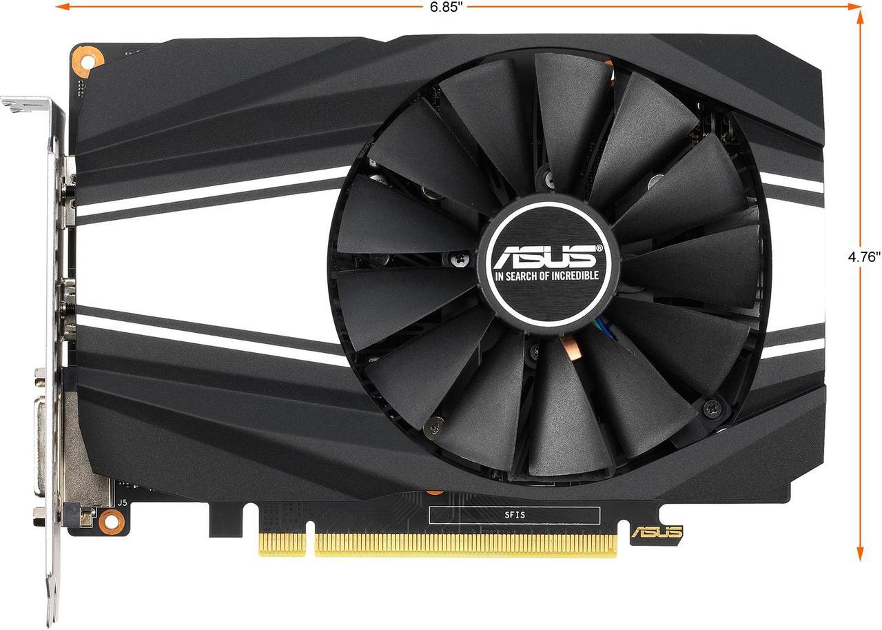 Alt view image 2 of 9 - ASUS Phoenix GeForce GTX 1660 SUPER 6GB GDDR6 PCI Express 3.0 Graphics Card PH-GTX1660S-6G