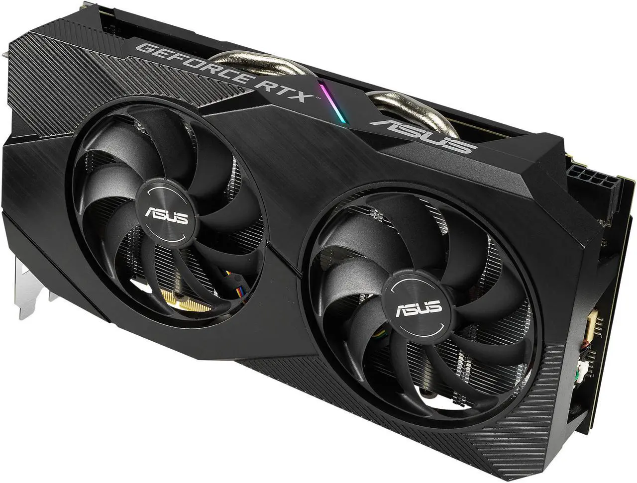 Alt view image 9 of 13 - ASUS Dual GeForce RTX 2060 EVO OC Edition Graphics Card (PCIe 3.0, 12GB GDDR6, HDMI, DisplayPort, DVI-D, Axial-tech Fan, 0dB Technology, Auto-Extreme) DUAL-RTX2060-O12G-EVO