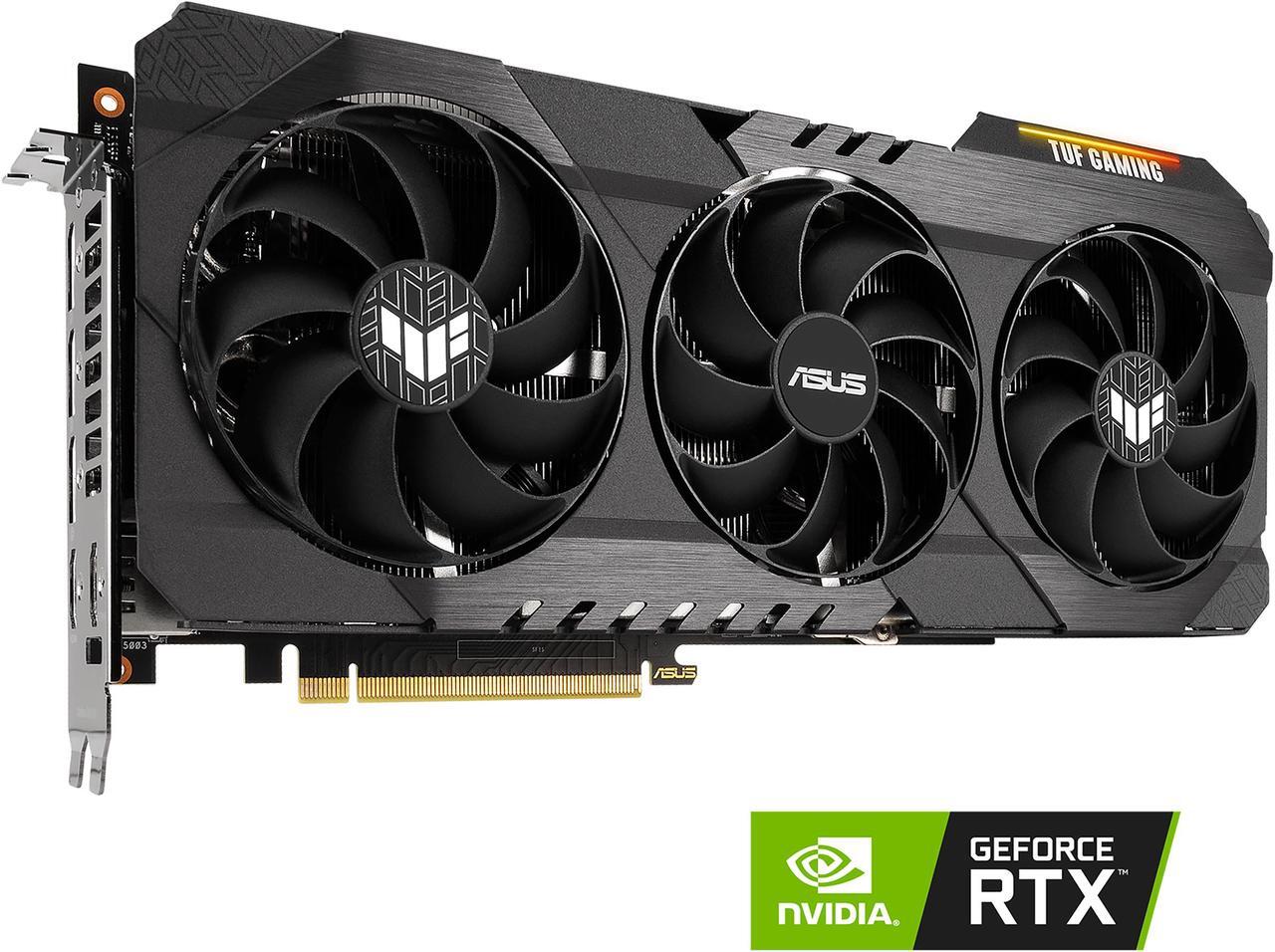 Alt view image 2 of 2 - ASUS TUF Gaming NVIDIA GeForce RTX 3090 Ti OC Edition Graphics Card (PCIe 4.0, 24GB GDDR6X, HDMI 2.1, DisplayPort 1.4a, Dual Ball Fan Bearings, Military-grade Certification, GPU Tweak) TUF-RTX3090TI-O24G-GAMING